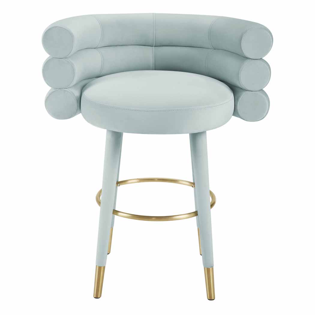 TOV Furniture Betty Velvet Counter Stool