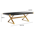 TOV Furniture Adeline Lacquer Dining Table