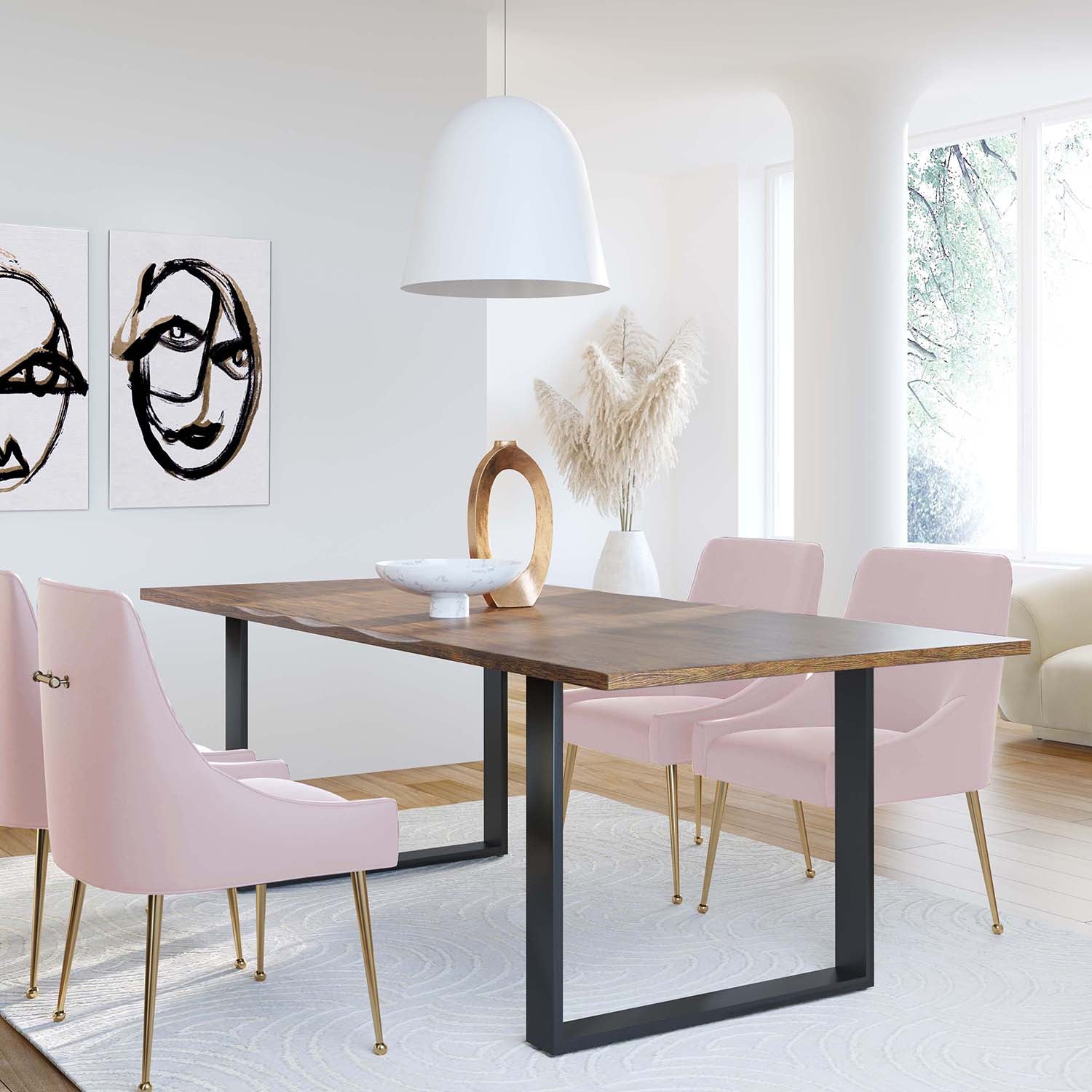 TOV Furniture Beatrix Velvet Side Chair