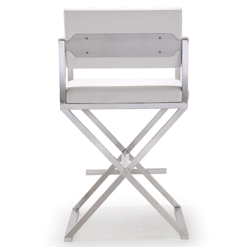 TOV Furniture Director Stainless Steel Counter Stool