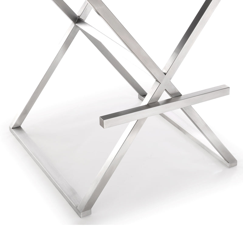 TOV Furniture Director Stainless Steel Bar Stool