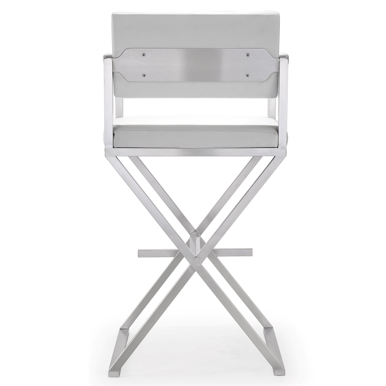 TOV Furniture Director Stainless Steel Bar Stool
