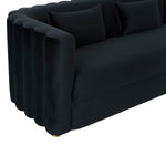 TOV Furniture Callie Velvet Right Arm Sectional Sofa