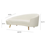 TOV Furniture Cleopatra Velvet Sofa