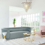 TOV Furniture Macie Sea Blue Velvet Sofa