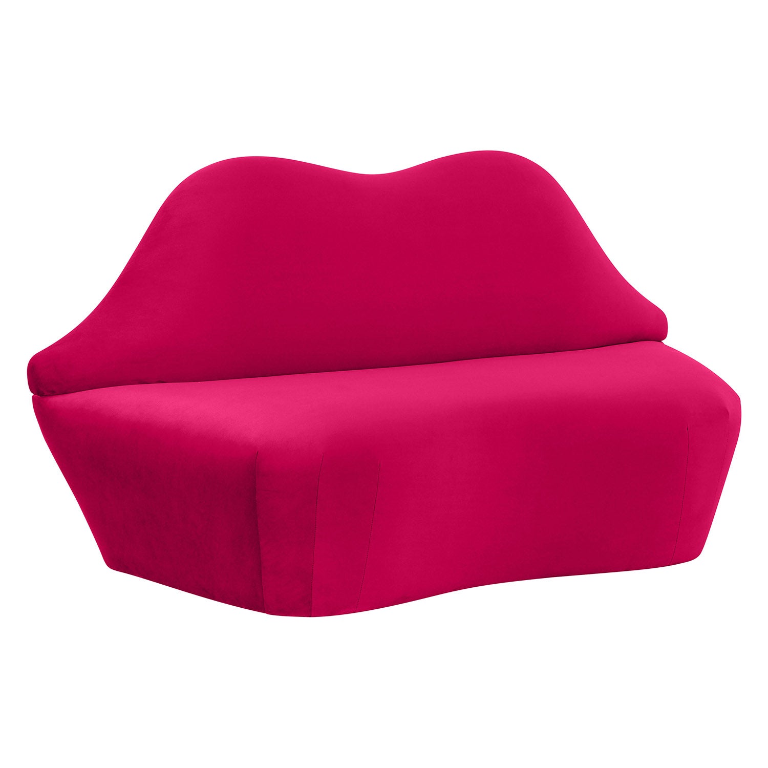 TOV Furniture Lips Velvet Settee Paynes Gray