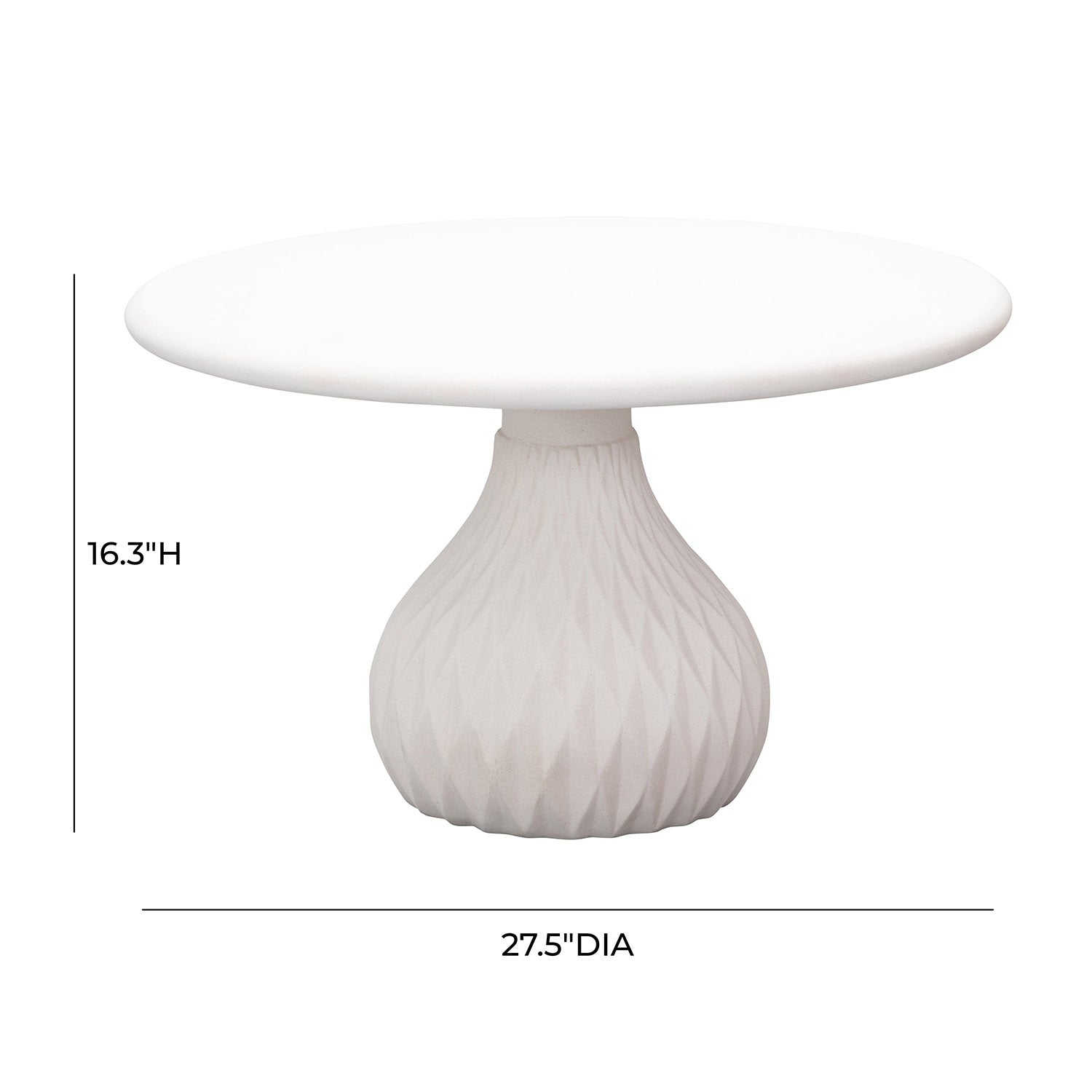 TOV Furniture Tulum Concrete Coffee Table