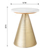 TOV Furniture Tempo Marble Side Table