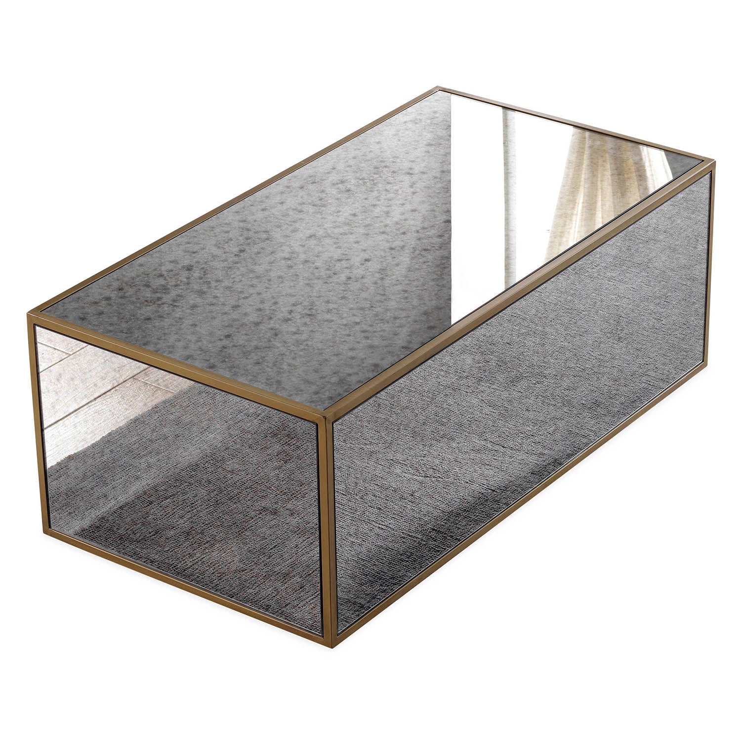 TOV Furniture Lana Mirrored Coffee Table