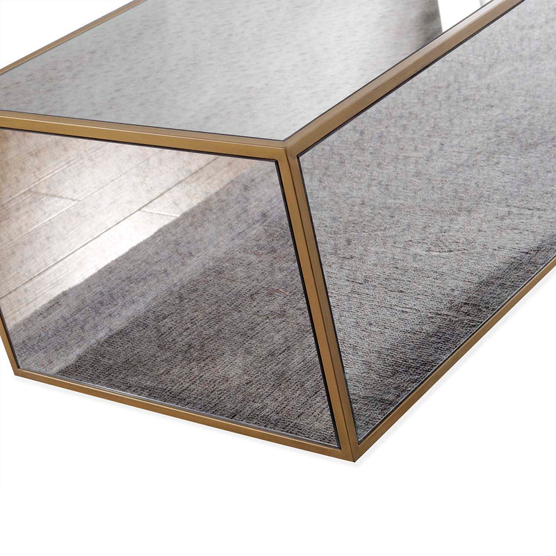 TOV Furniture Lana Mirrored Coffee Table