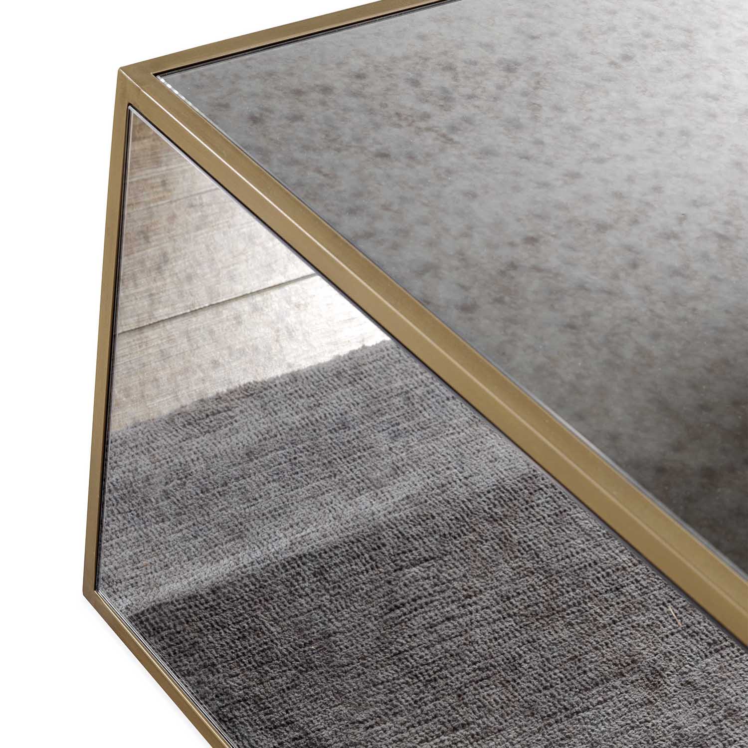 TOV Furniture Lana Mirrored Coffee Table