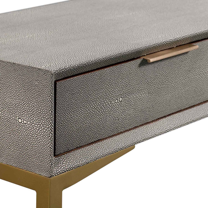 TOV Furniture Pesce Shagreen Console Table Paynes Gray