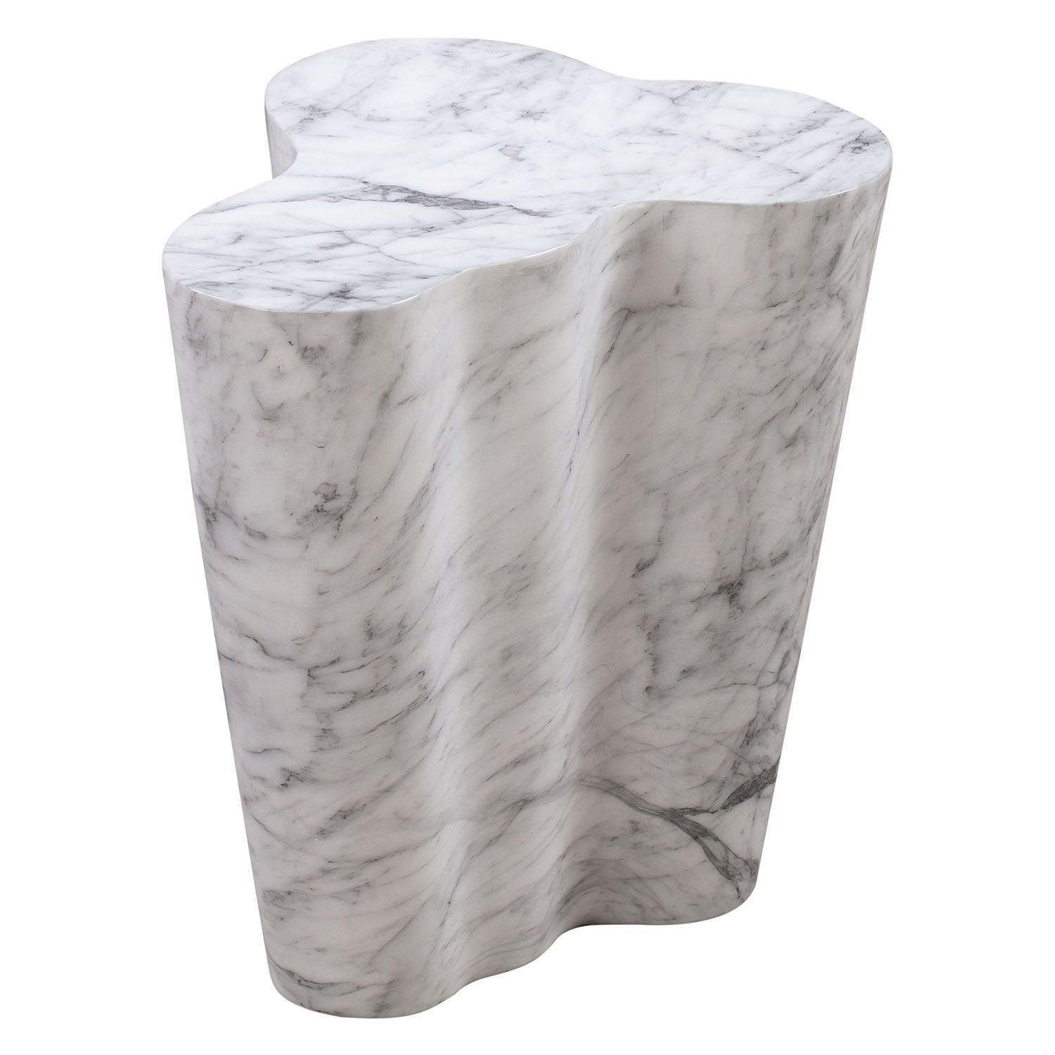 TOV Furniture Slab Marble Side Table