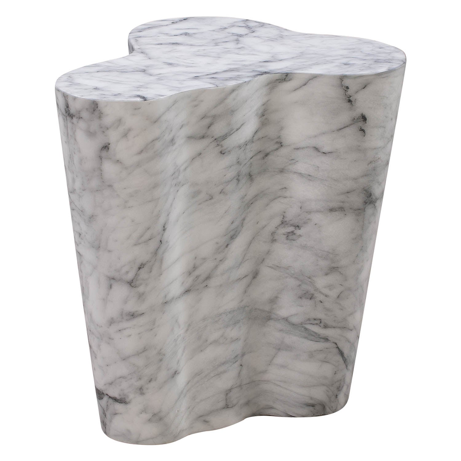 TOV Furniture Slab Marble Side Table