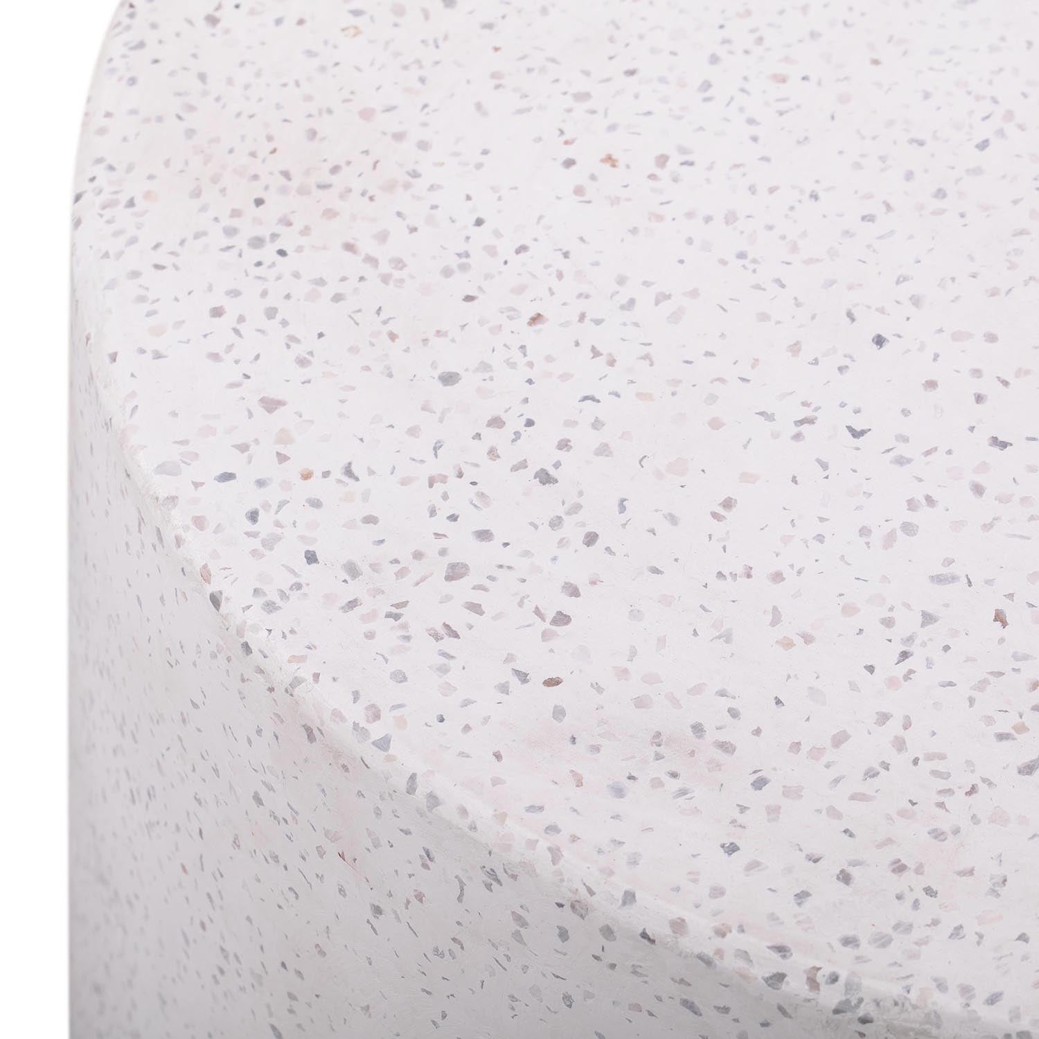 TOV Furniture Terrazzo Light Speckled Side Table