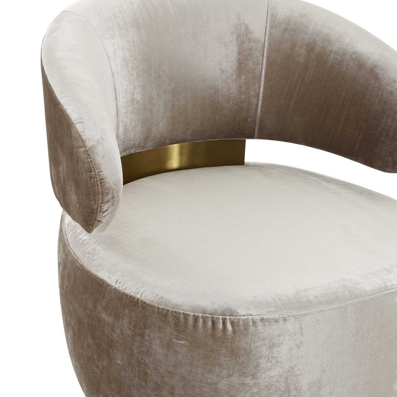 TOV Furniture Austin Velvet Swivel Chair