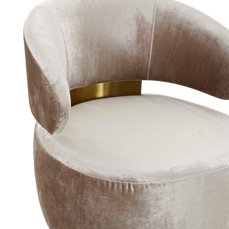 TOV Furniture Austin Velvet Swivel Chair