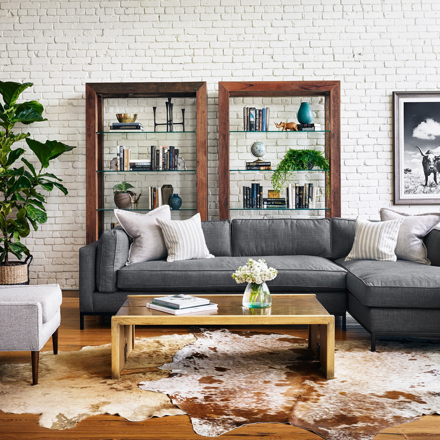 Four Hands Grammercy 2 Piece Right Sectional Sofa - Final Sale