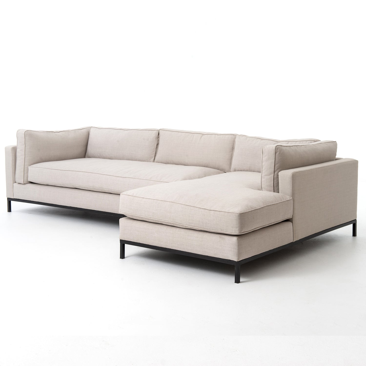 Four Hands Grammercy 2 Piece Right Sectional Sofa - Final Sale