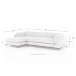 Four Hands Grammercy 2 Piece Left Sectional Sofa