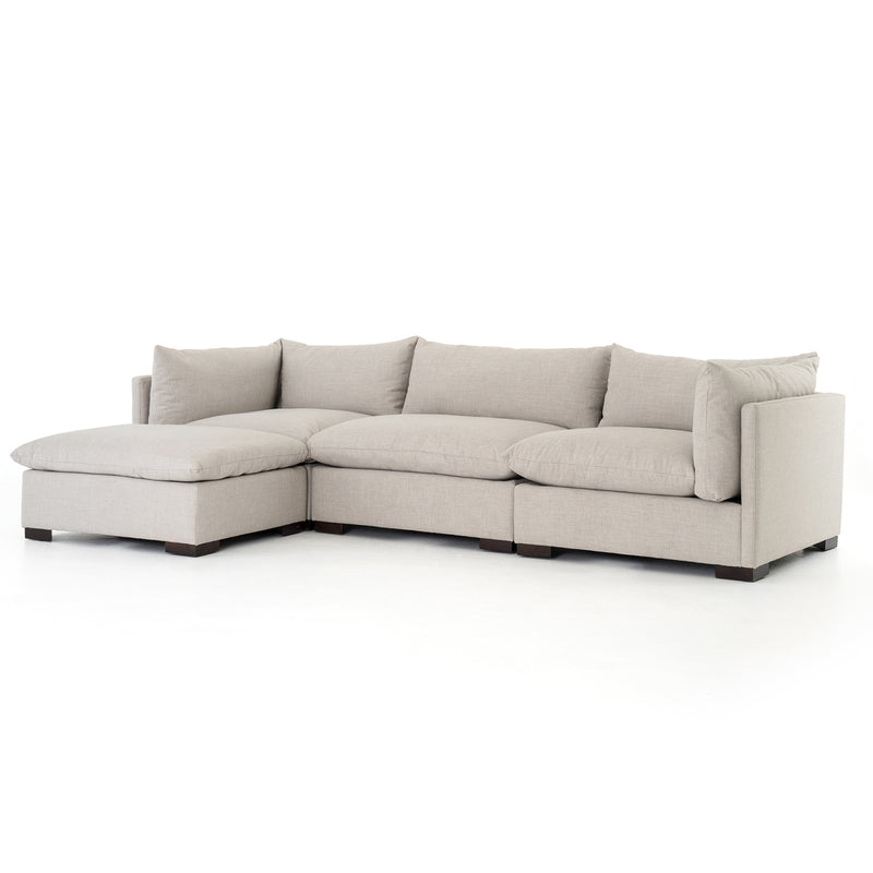 Four Hands Westwood 3 Piece Sectional Sofa & Ottoman