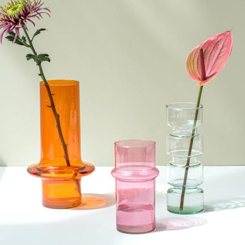 Kiko Orange Recycled Glass Vase
