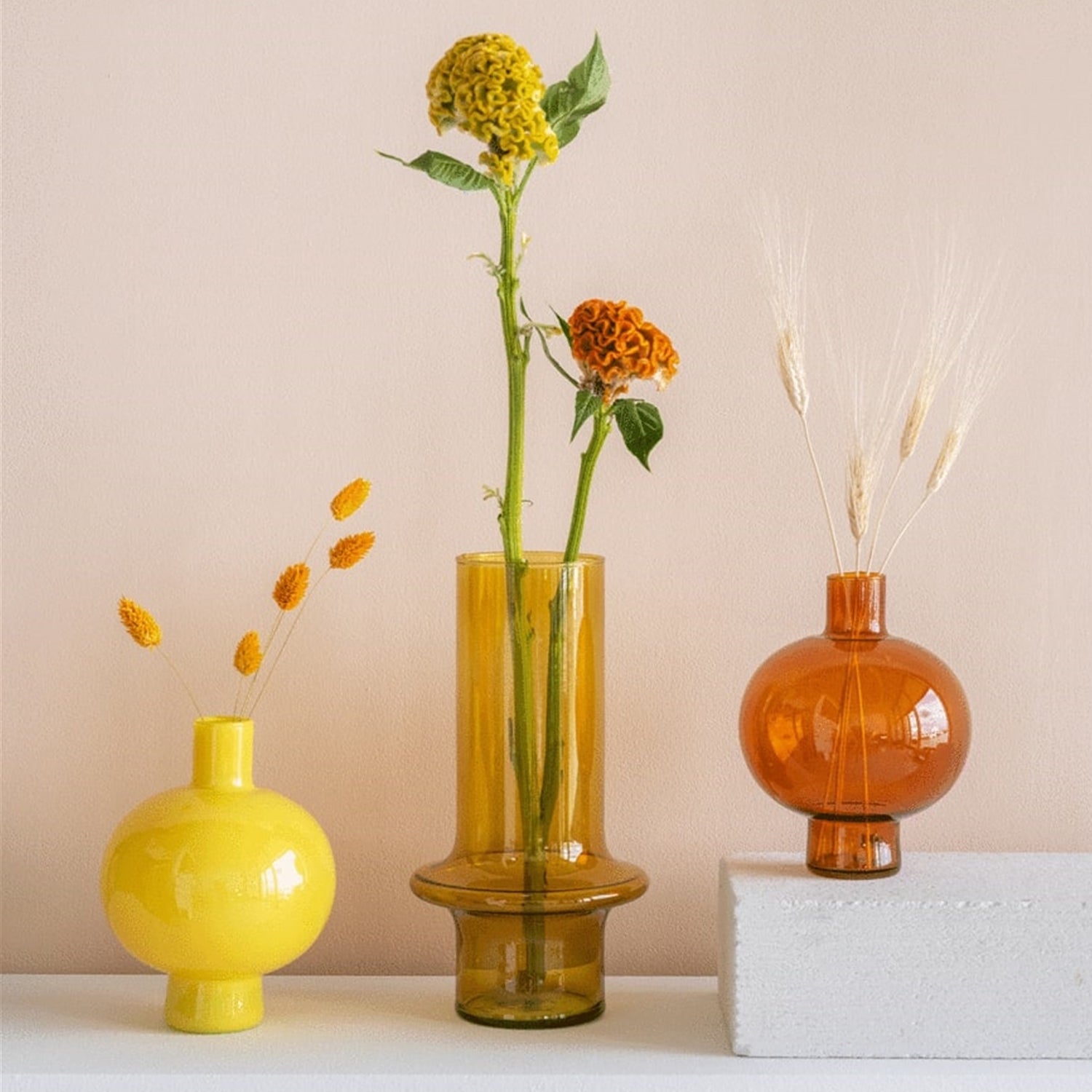 Kiko Bubble Recycled Glass Vase