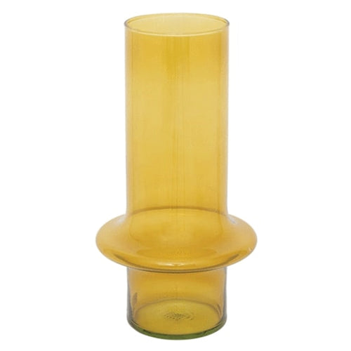 Kiko Yellow Recycled Glass Vase