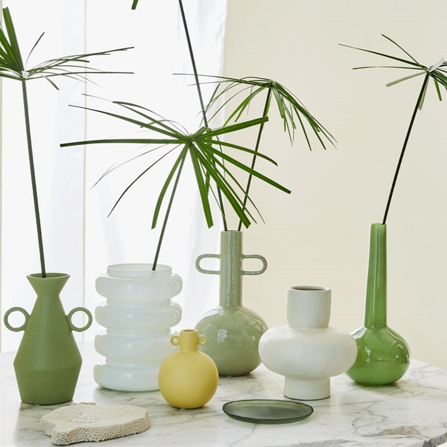 Stacked Recycled Glass Vase