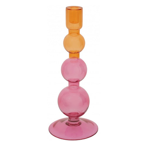 Justis Bubble Glass Candlestick