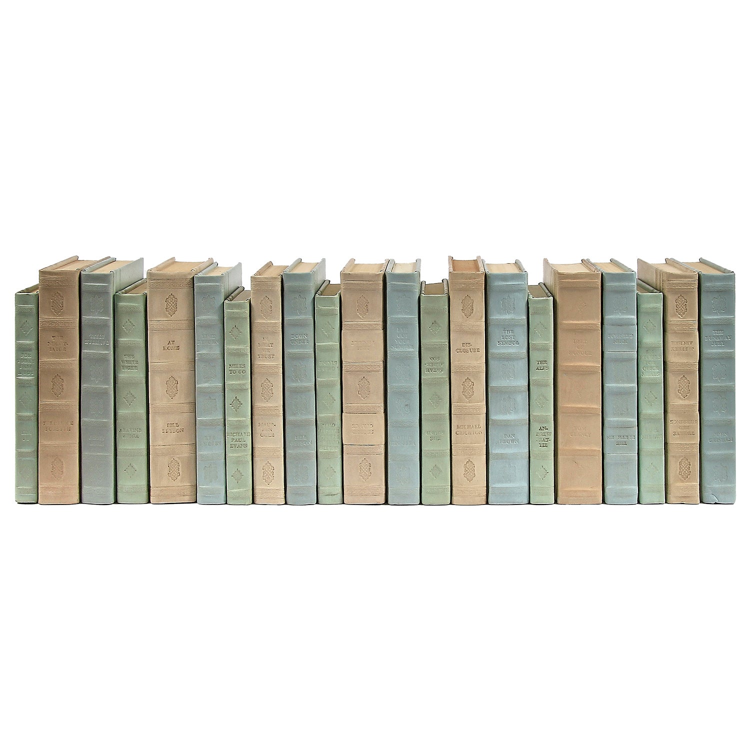 Tonal Leather Decorative Book Set of 21