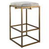 Jamie Young Shelby Antique Brass Bar Stool