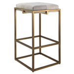 Jamie Young Shelby Antique Brass Bar Stool