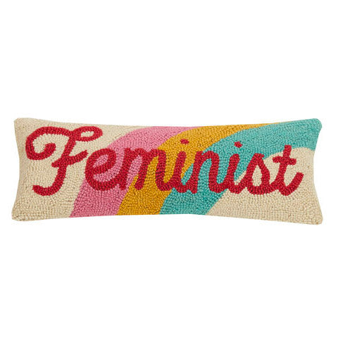 Feminist Hook Throw Pillow