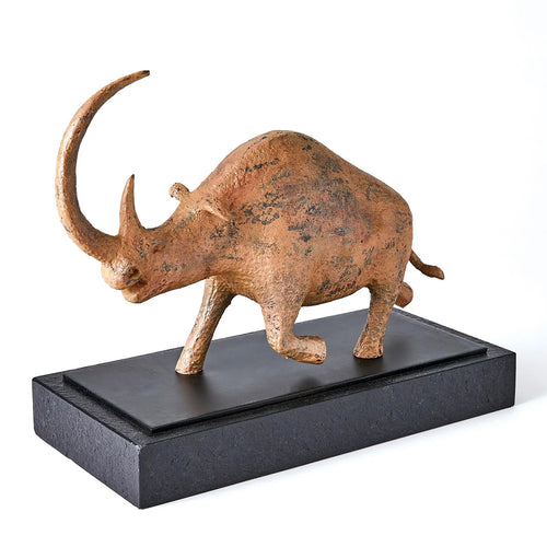 Global Views Rhino Cave Sculpture
