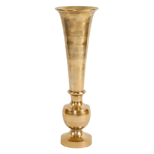 Oversized Flared Gold Small Vase