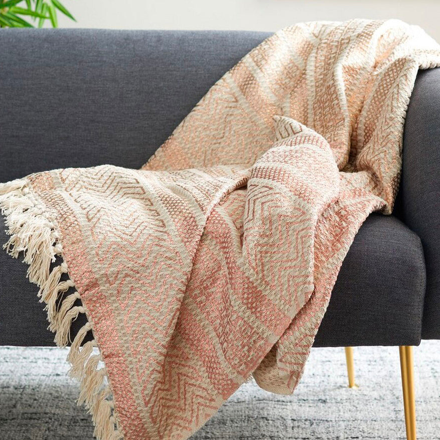 Badar Fringe Throw Blanket