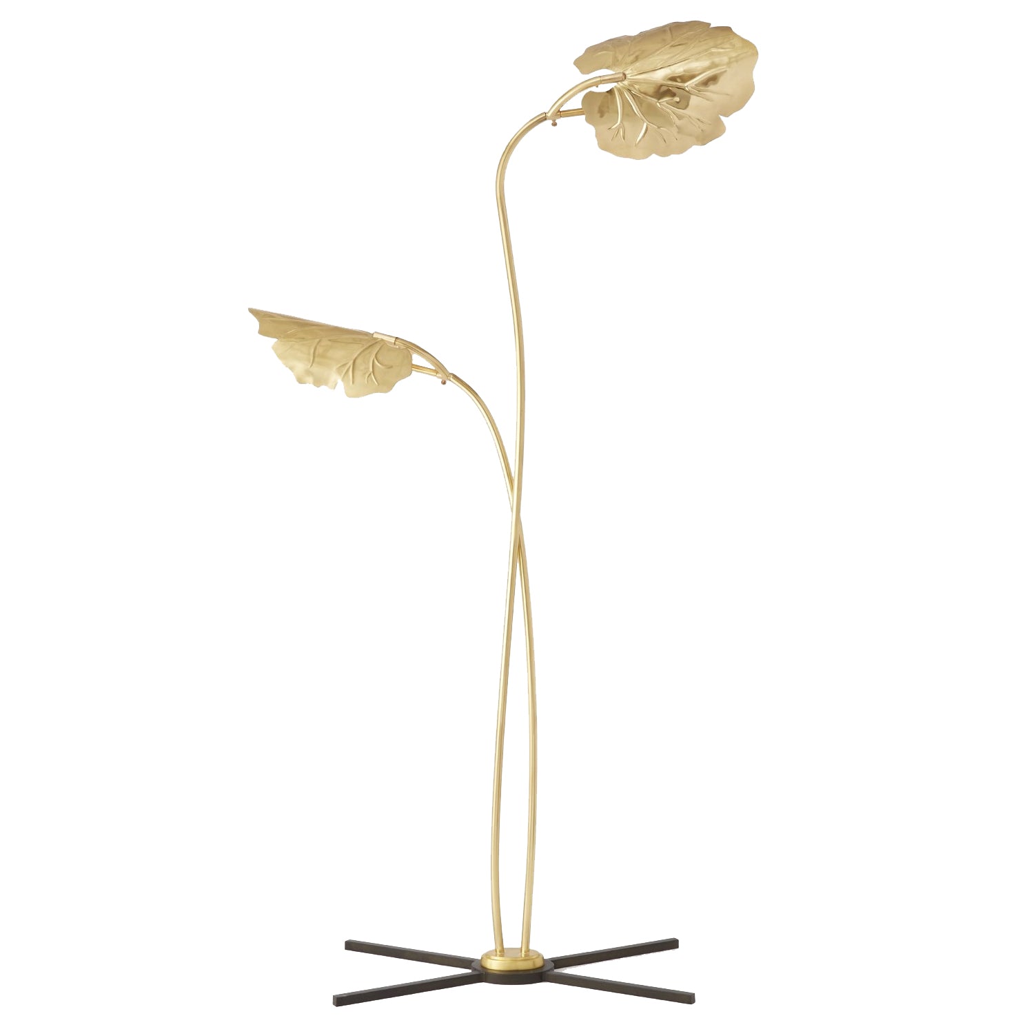 Global Views Rimini Brass Floor Lamp