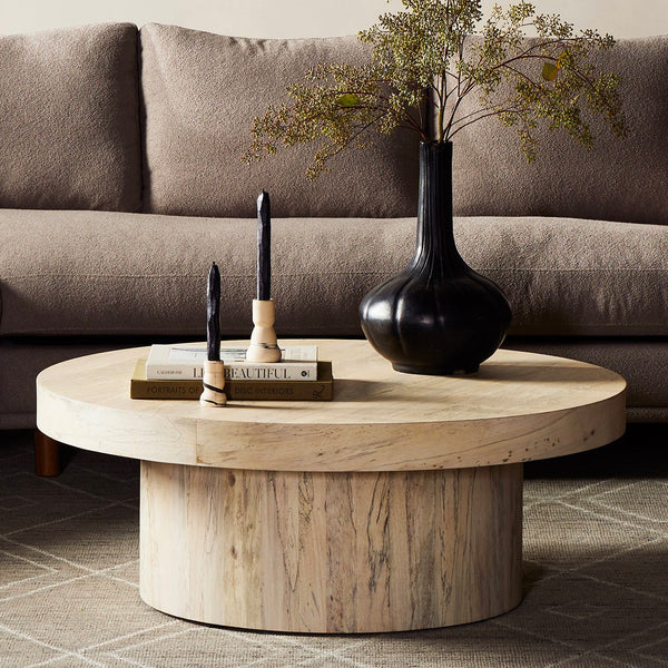 Four Hands Hudson Pedestal Coffee Table – Paynes Gray
