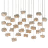 Currey & Co Birds Nest 30-Light Multi-Drop Pendant