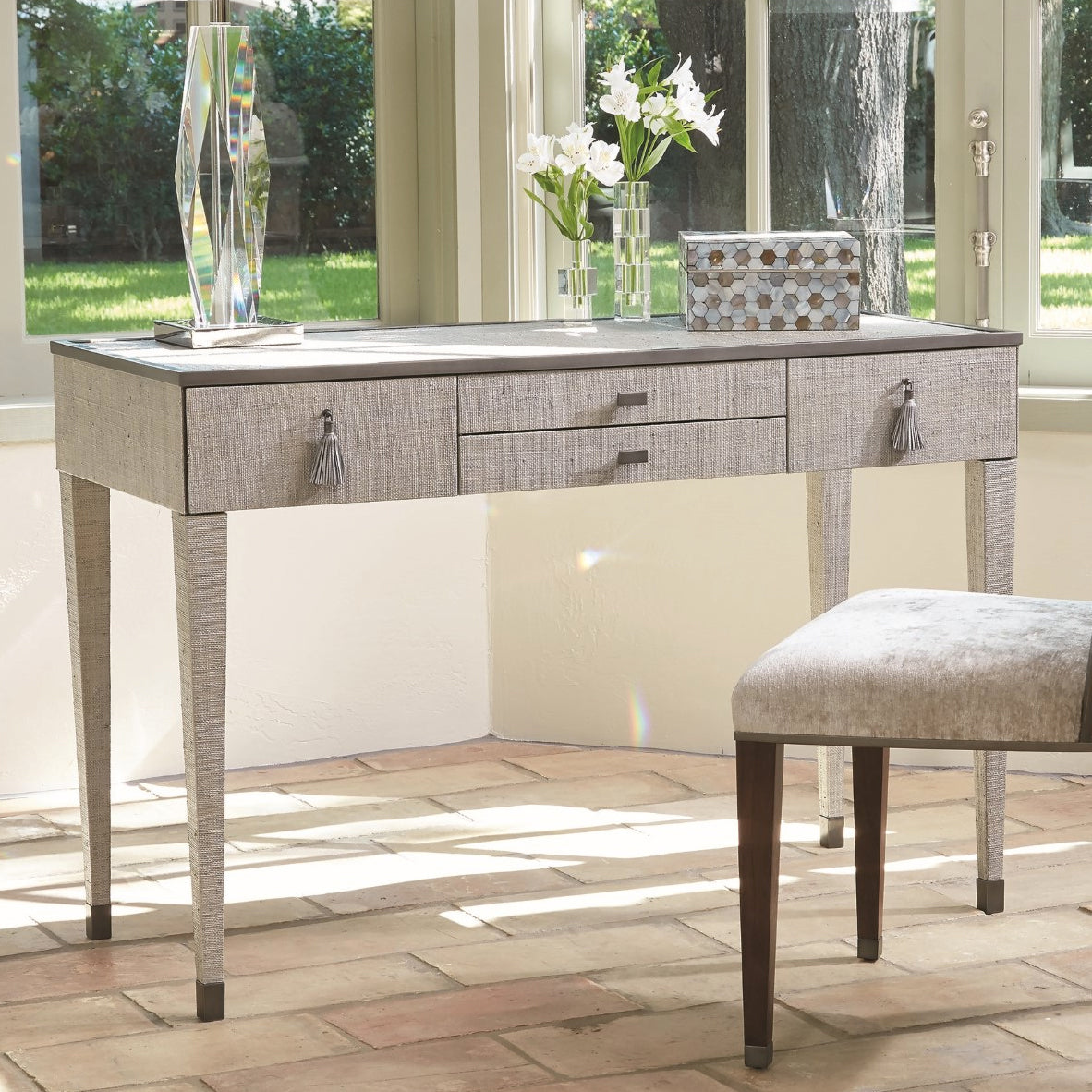 Global Views Argento Vanity Desk