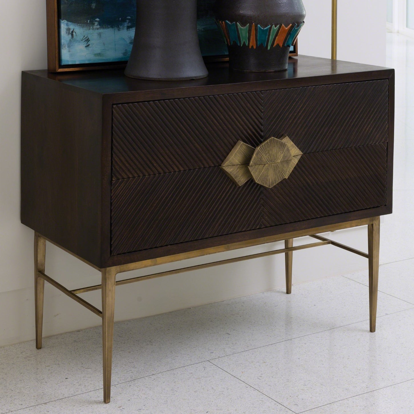 Global Views Galapagos 2 Drawer Chest