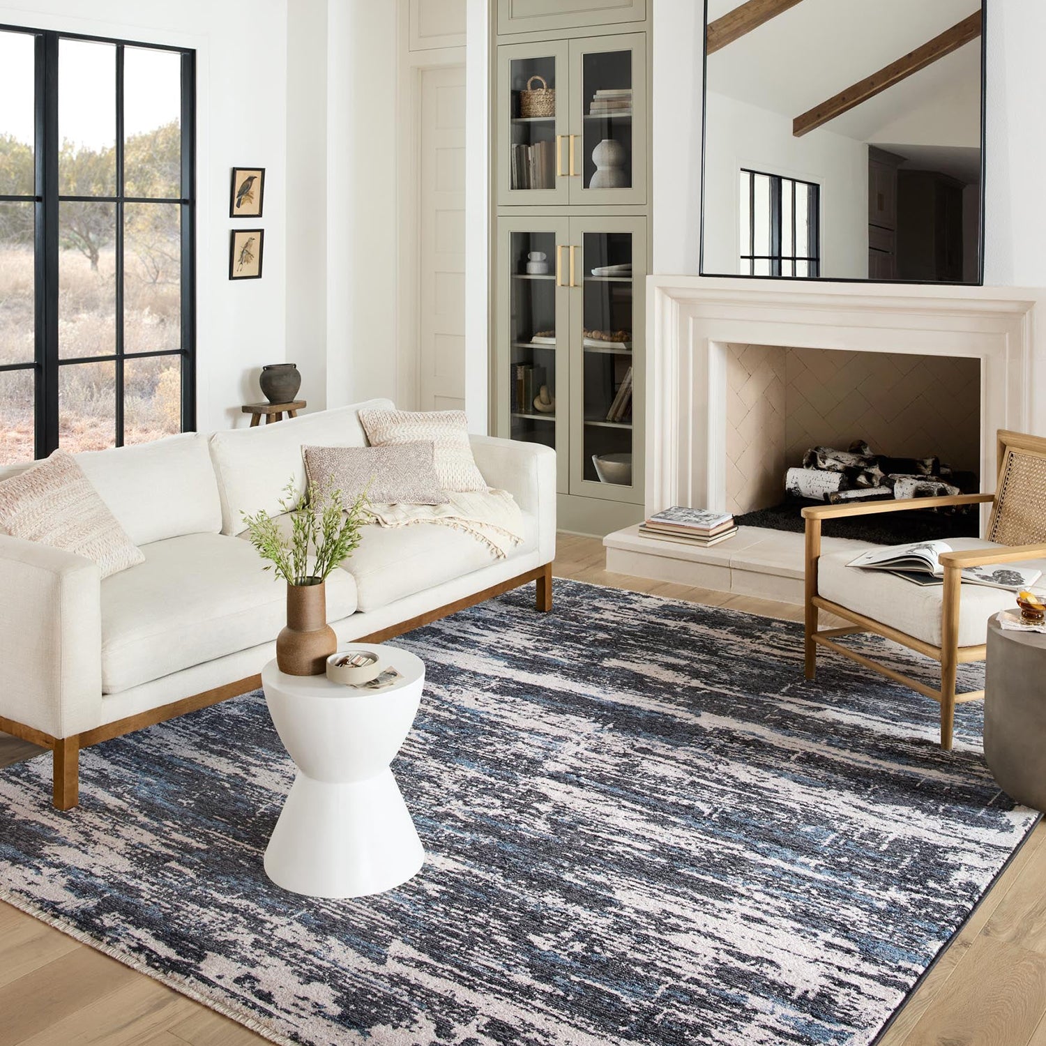 Loloi Vance Charcoal/Dove Power Loomed Rug