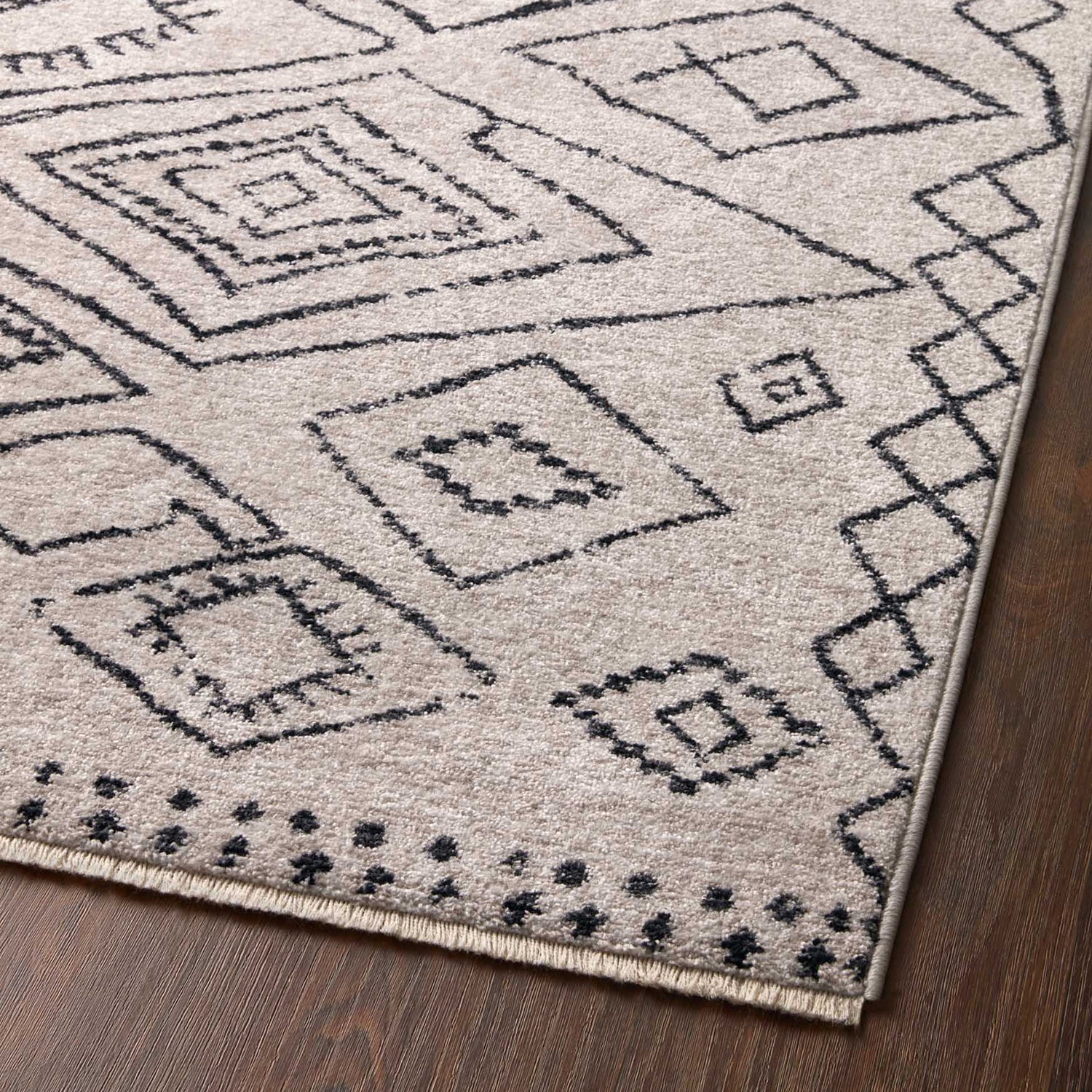 Loloi Vance Dove/Charcoal Power Loomed Rug