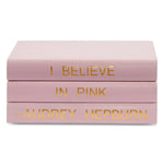 Audrey Hepburn I Believe in Pink Leather Book Box