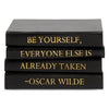 Oscar Wilde Quote Decorative Book Set of 4