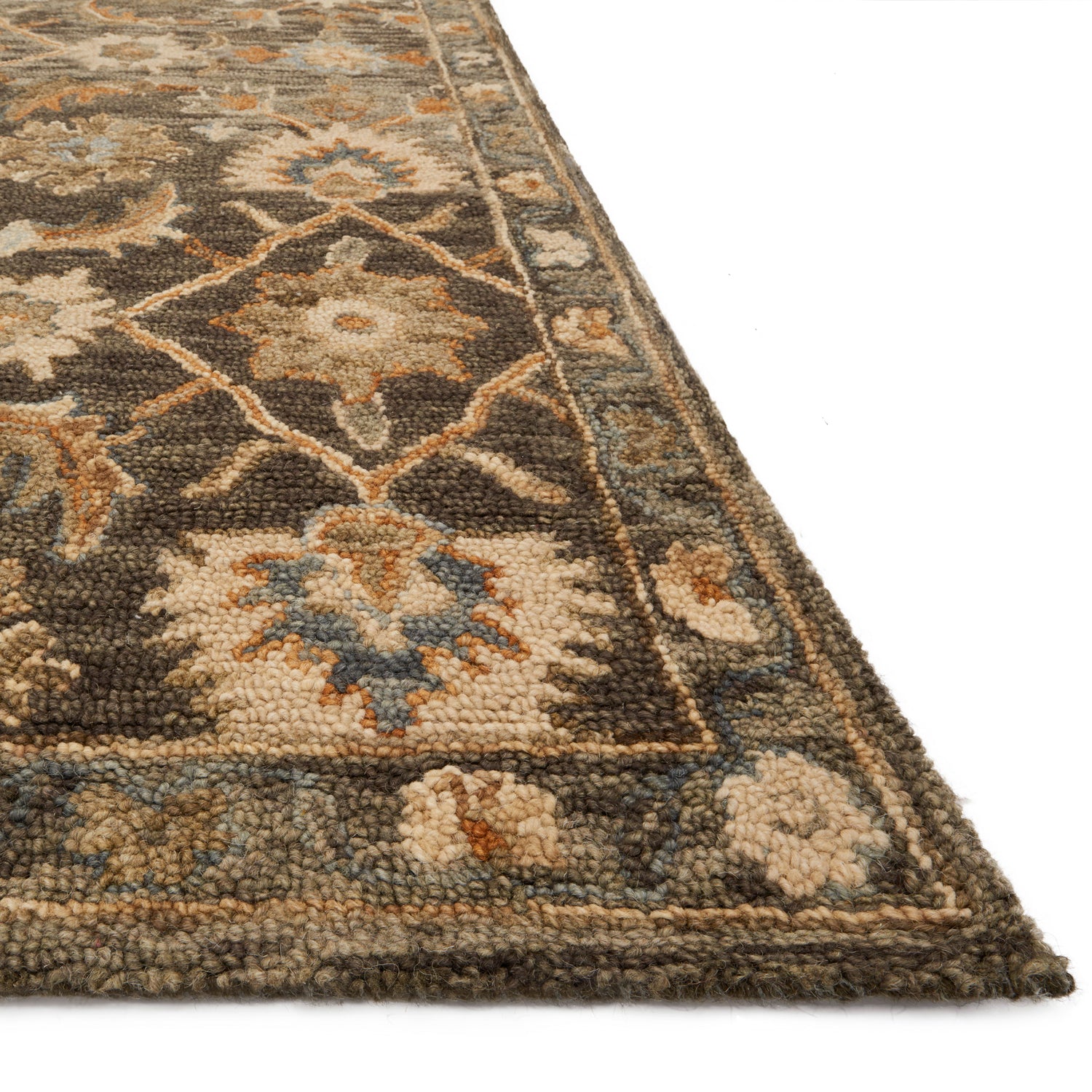 Loloi Victoria Dark Taupe/Multi Hooked Rug
