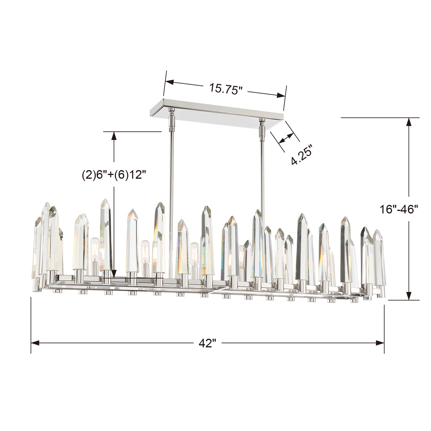 Crystorama Watson Linear Chandelier