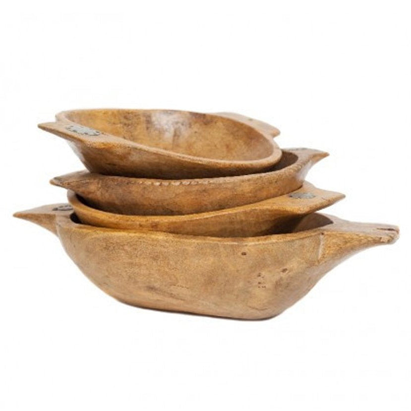 Etu Home Antique Oval Dough Bowl