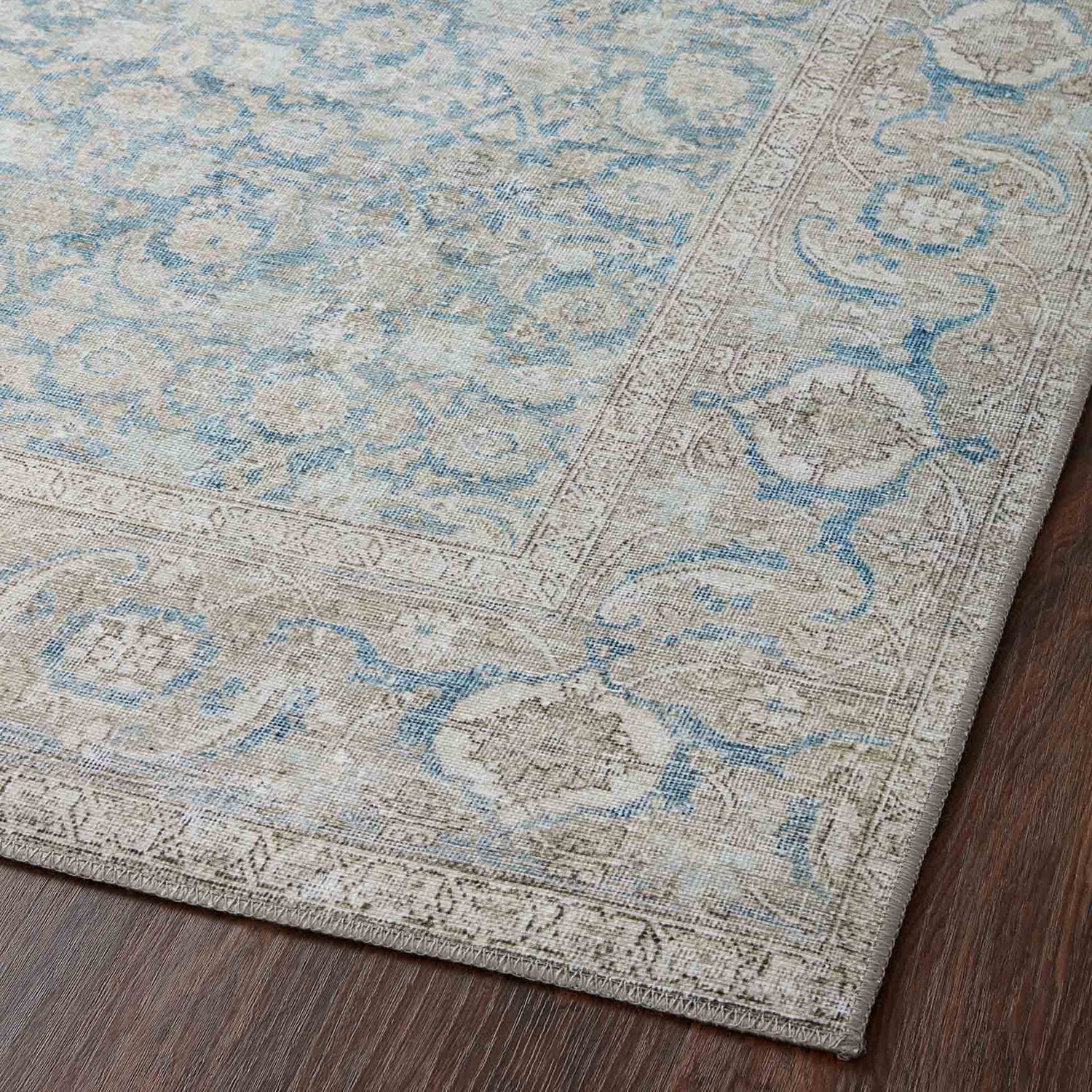 Loloi Wynter Ocean/Silver Power Loomed Rug